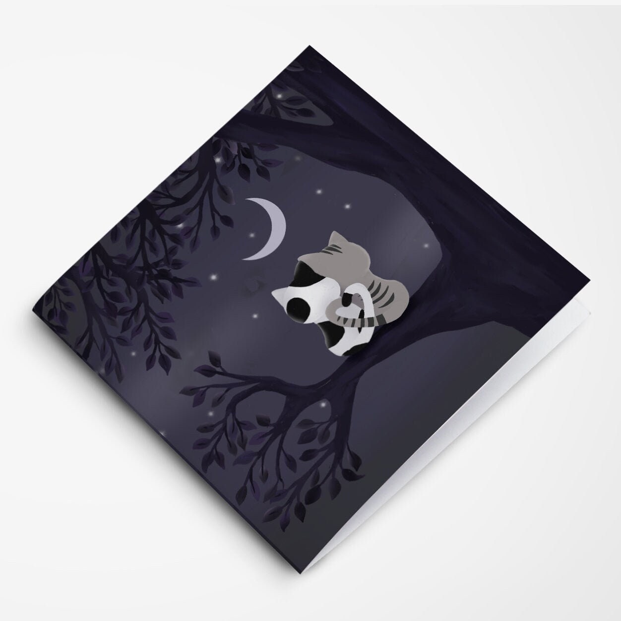 Valentines Day Card - Kitty Love in the Moonlight, &quot;I Love You to the Moon & Back&quot; - Greeting Card, Greeting Cards/Postcards, Greeting & Note Cards