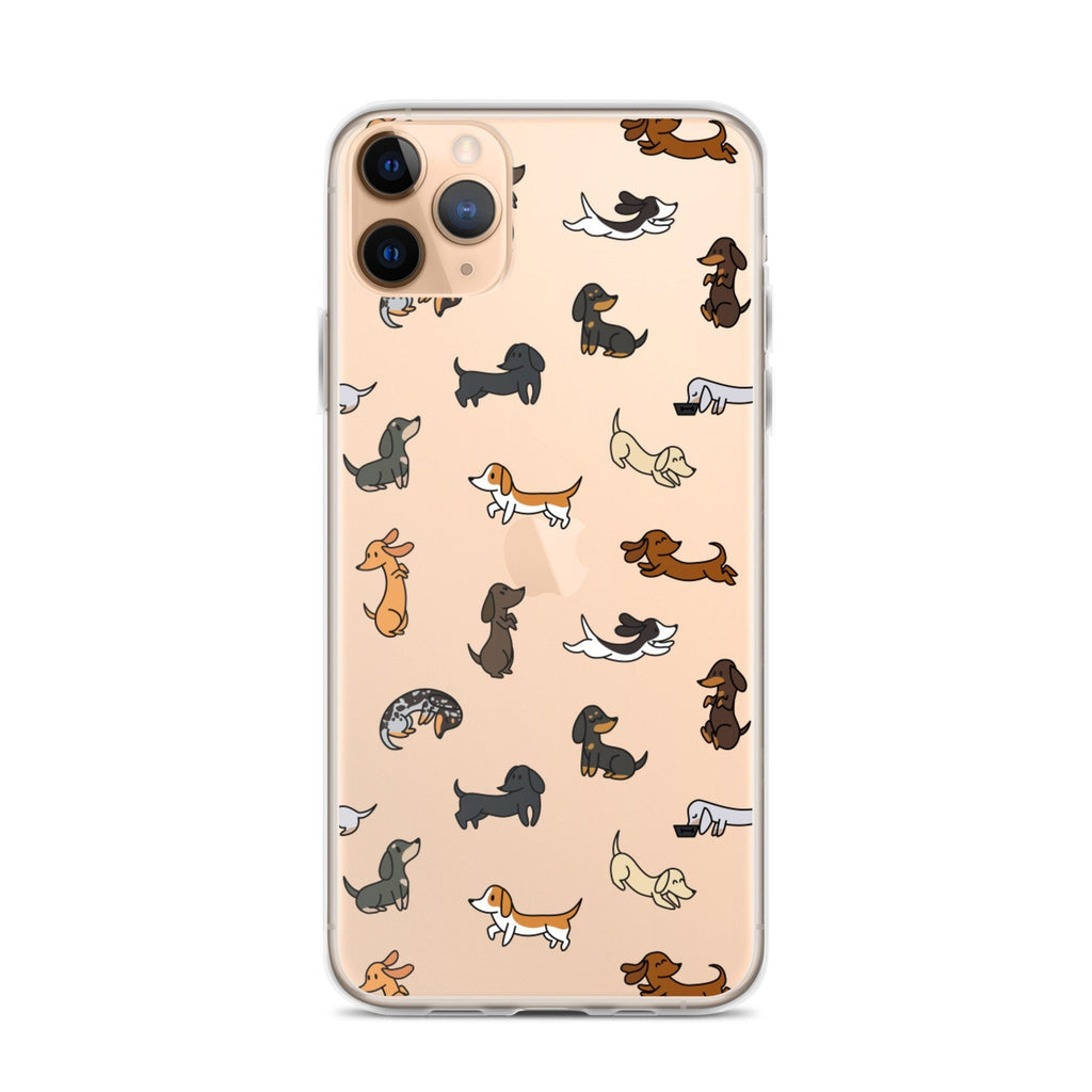 Mini Dachshund Pattern Coloured iPhone Case, Phone Cases, Mobile Phone Cases