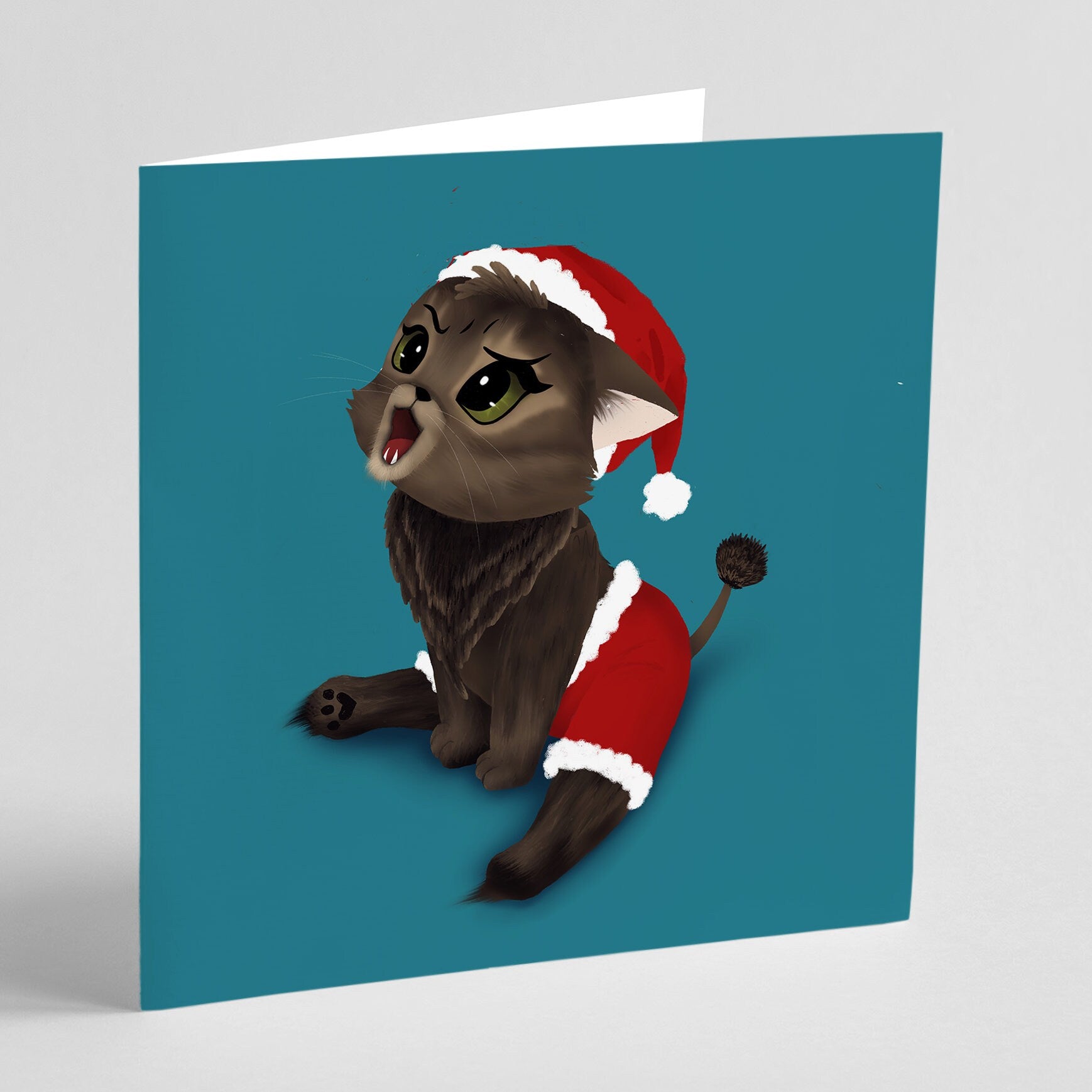 Christmas Greeting Card - Xmas Merida Spicy Lion