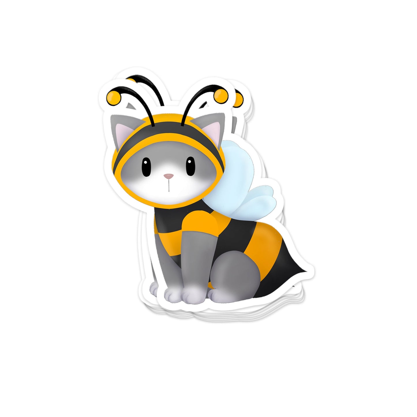 Kitty in Bee Costume - Sticker