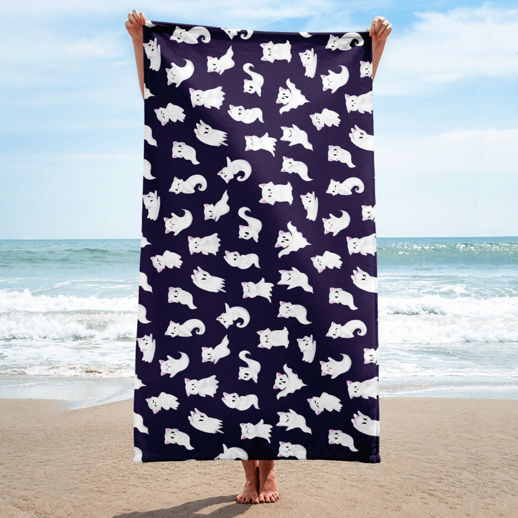 Ghost Kitties Towel