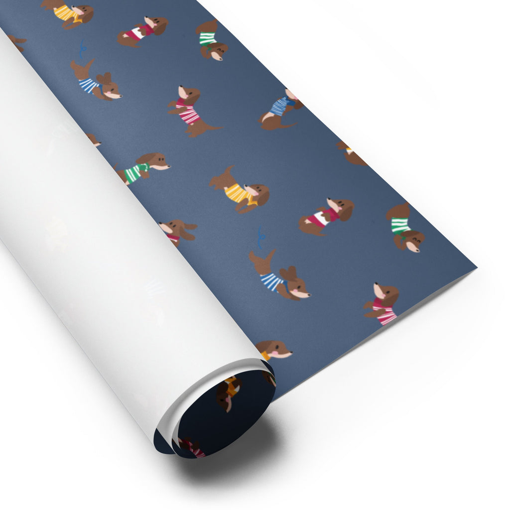 Dachshunds in Stripey Jumpers Wrapping paper sheets