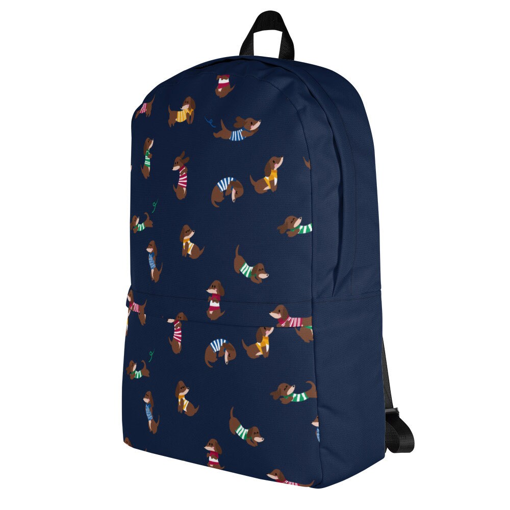 Dachshunds in Stripey Jumpers Backpack