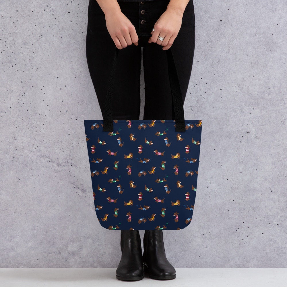 Dachshunds in Stripey Jumpers Tote bag