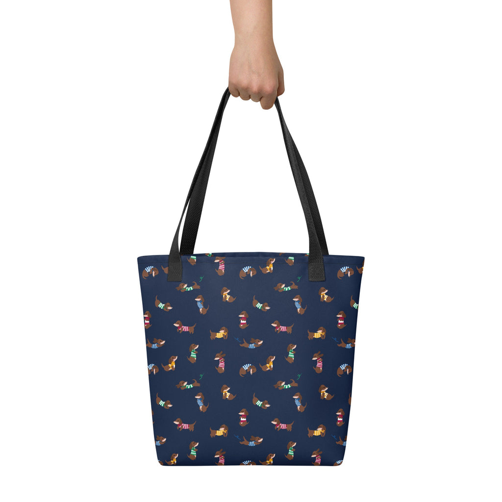 Dachshunds in Stripey Jumpers Tote bag