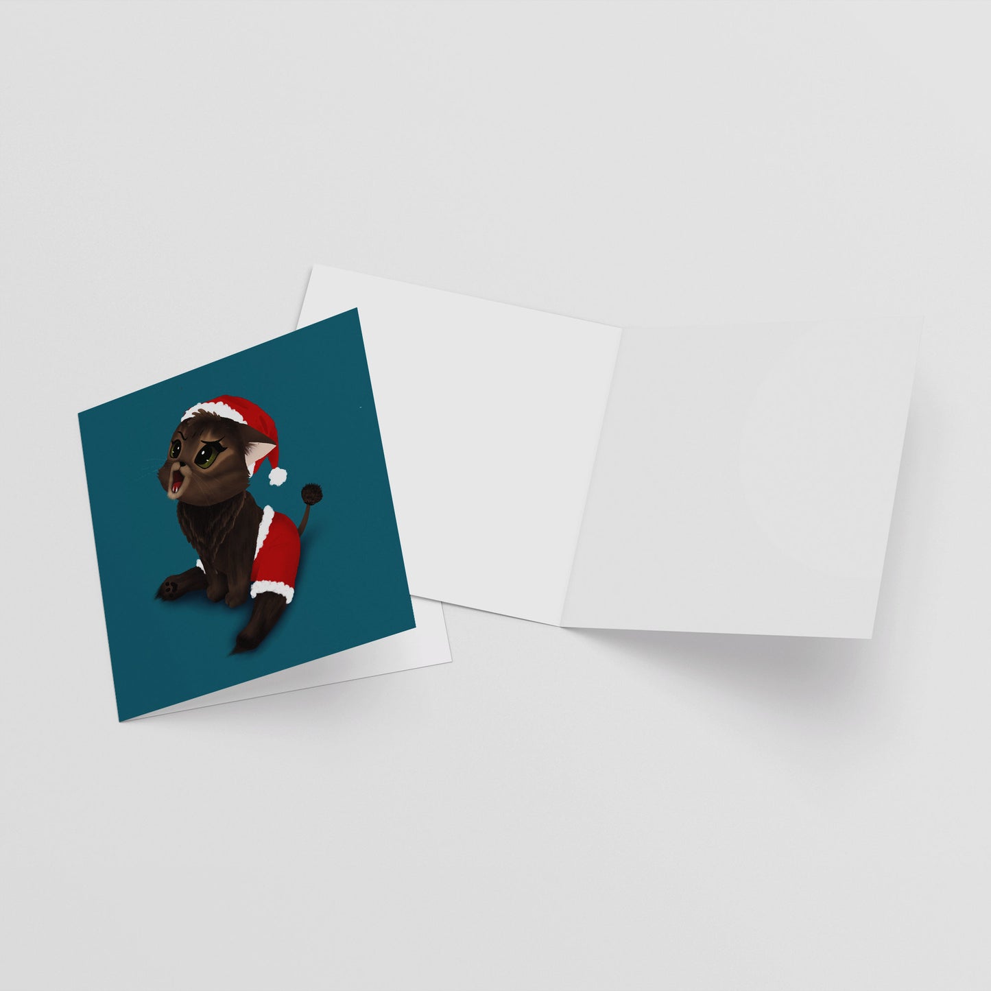 Christmas Greeting Card - Xmas Merida Spicy Lion