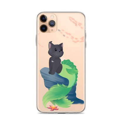 Purrman Oats Clear Case for iPhone®