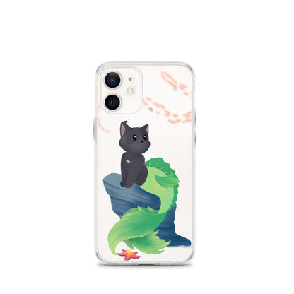 Purrman Oats Clear Case for iPhone®