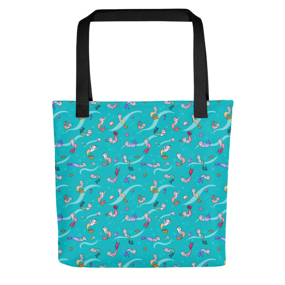 Purrmaid Pattern Tote bag