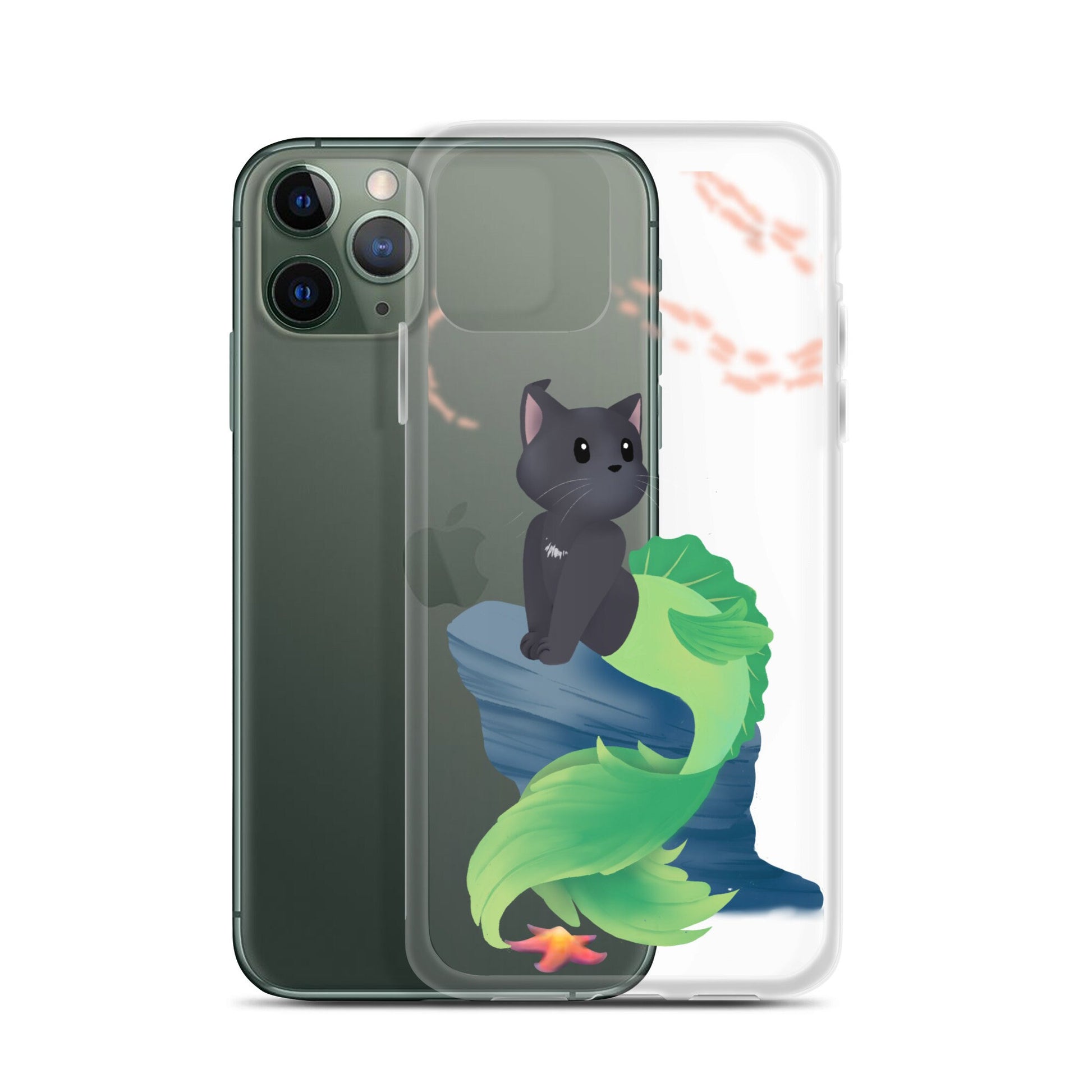 Purrman Oats Clear Case for iPhone®