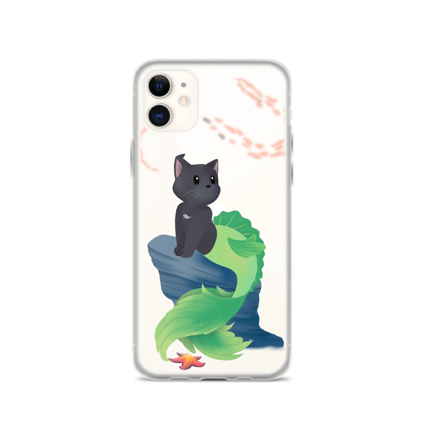 Purrman Oats Clear Case for iPhone®