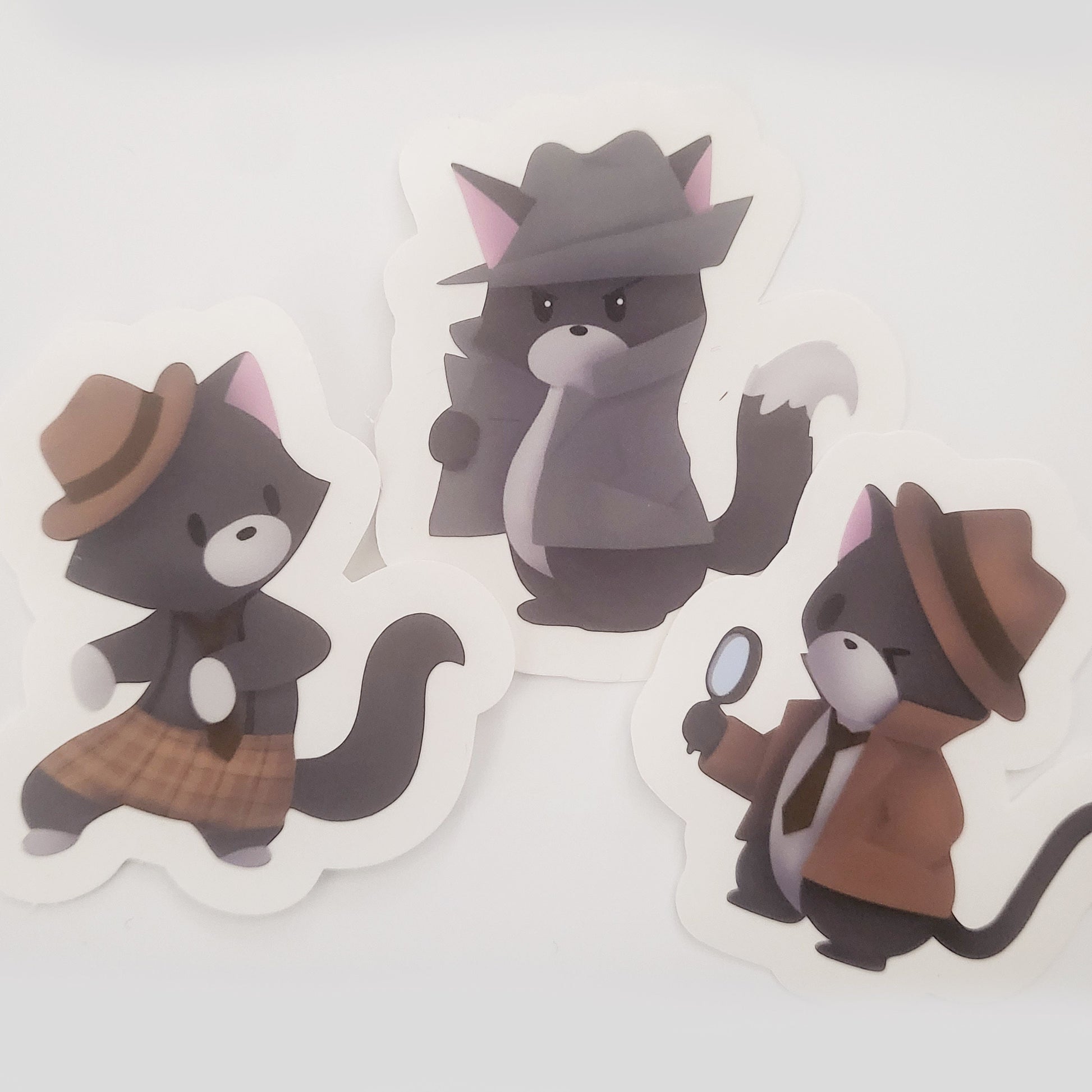 Detective Kitties - Mini Stickers (Set of 3)