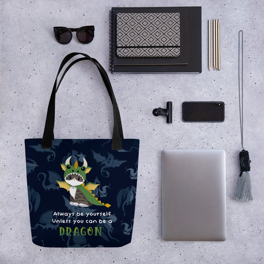 Jack the Dragon Kitty Tote bag