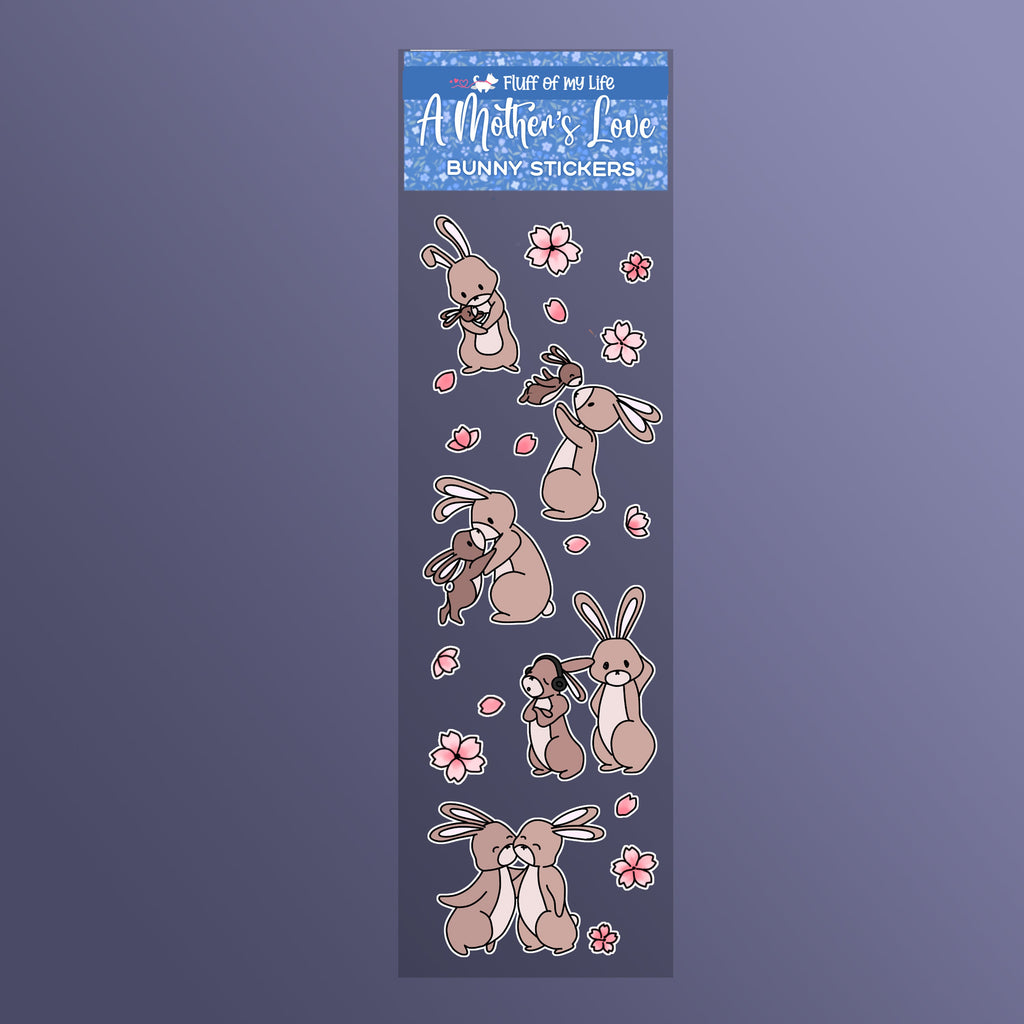 Sticker Sheet - A Mother's Love Bunnies