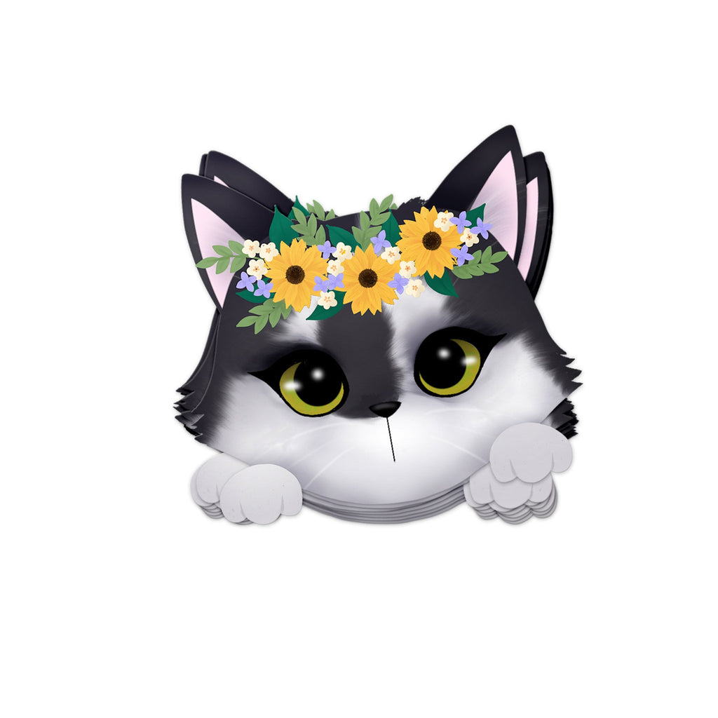 Phoebe in Floral Crown - Sticker