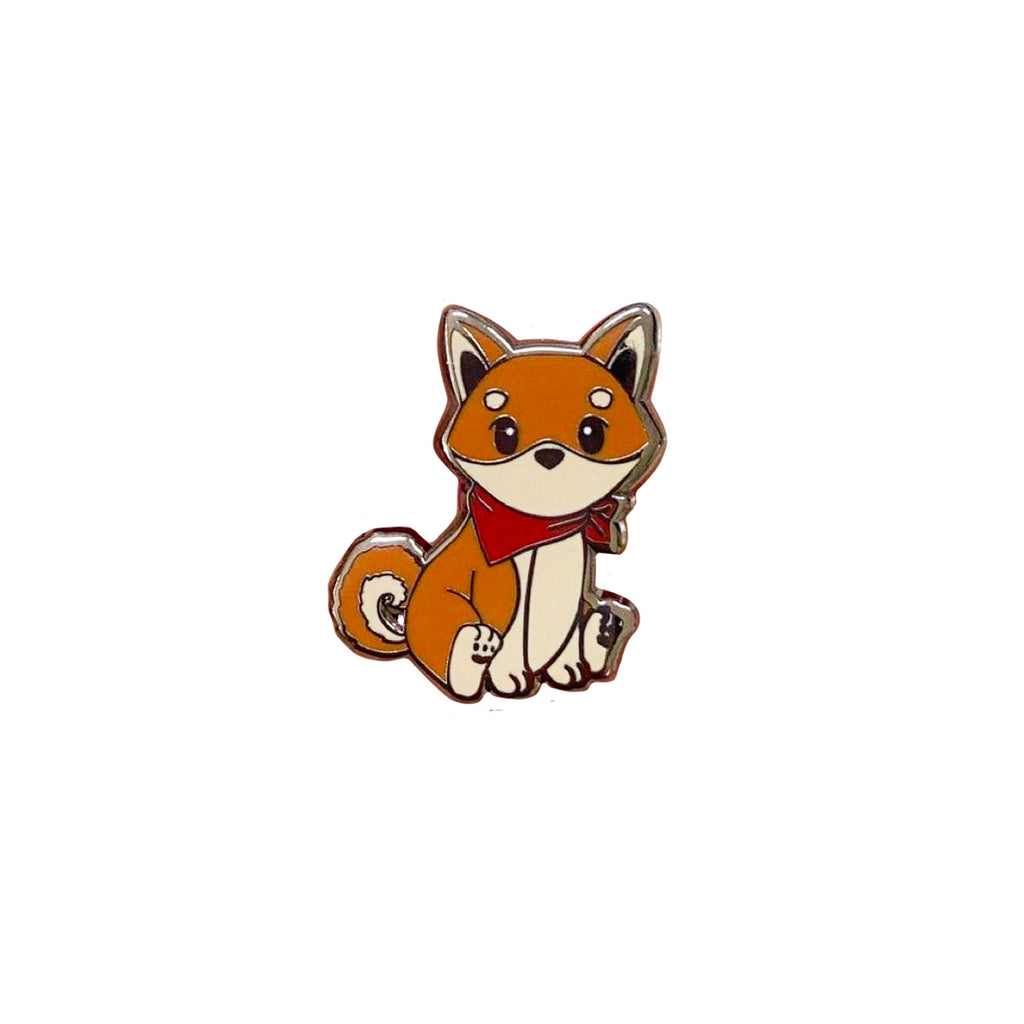 Shiba Inu Puppy Pin, , Brooches & Lapel Pins