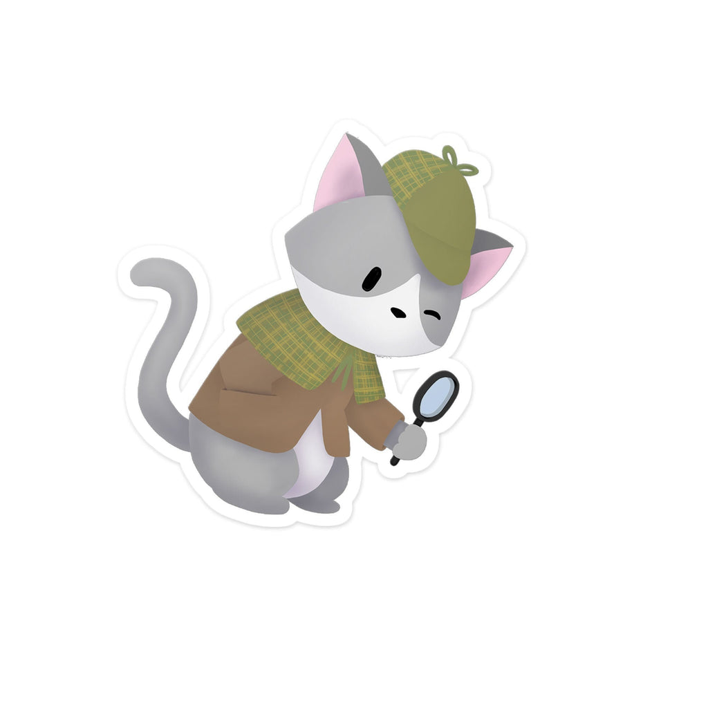 Cat Detective II - Sticker, , Decorative Stickers