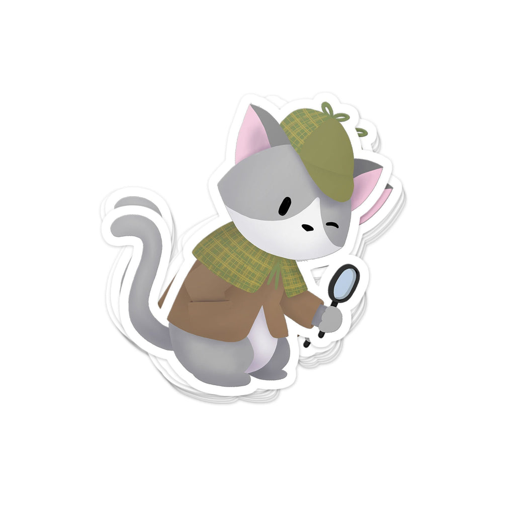 Cat Detective II - Sticker, , Decorative Stickers