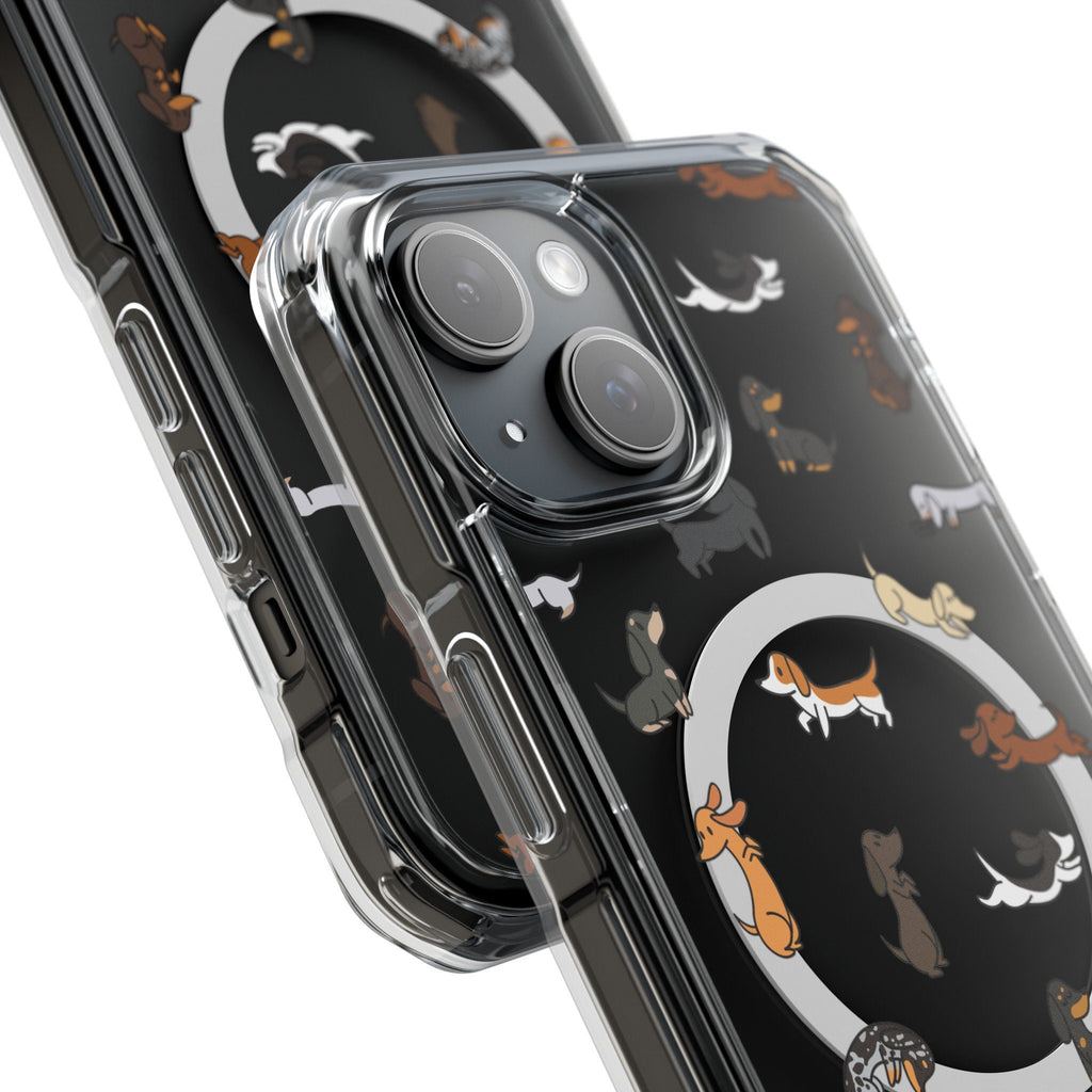 Cute Dachshund MagSafe Clear iPhone Case