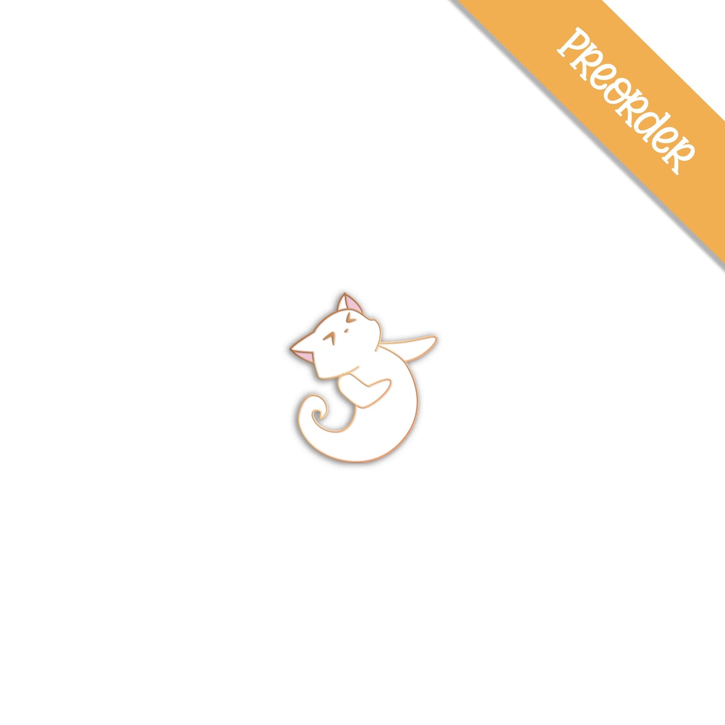 PREORDER Mocking Ghost Kitty - Tiny Enamel Pin, Mini Halloween Pin