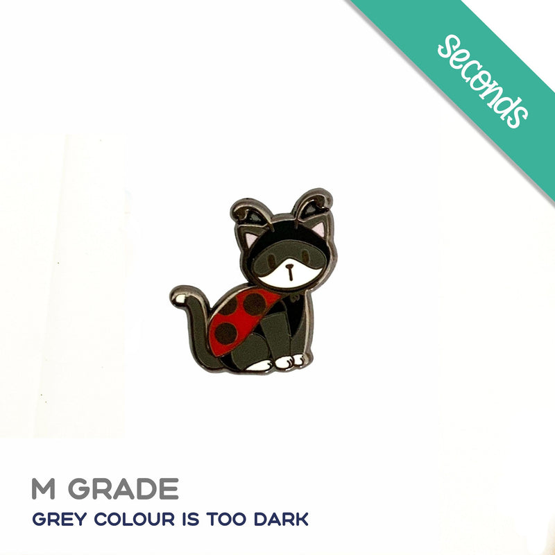 Kitty in Ladybug Costume Pin Seconds