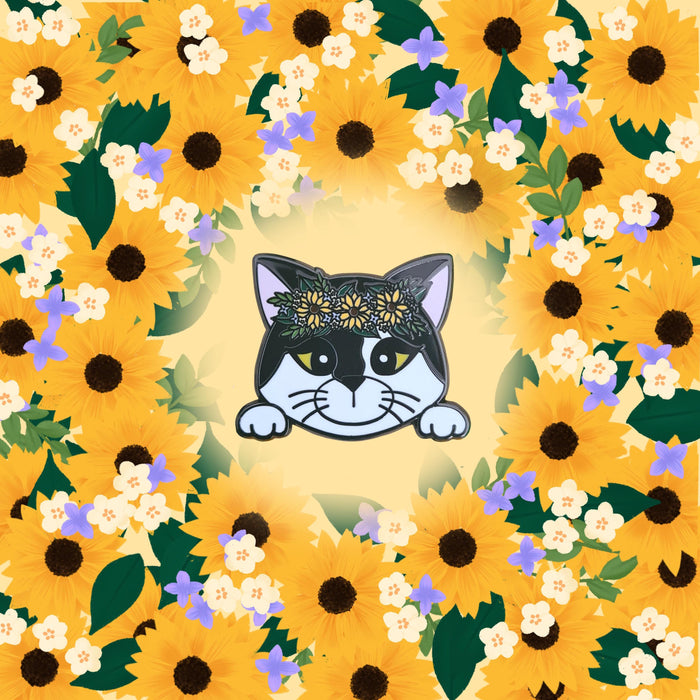 Phoebe with Floral Crown Pin