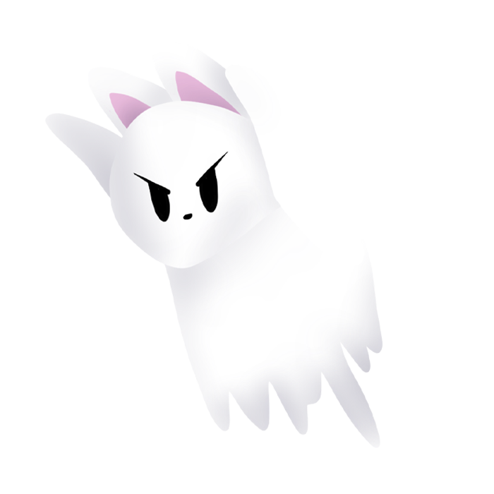 Scary Ghost Kitty