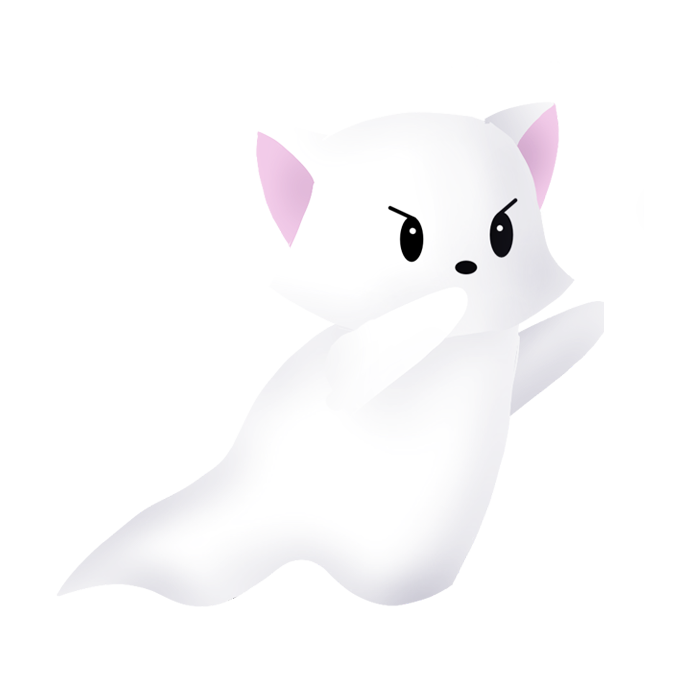 Trouble Ghost Kitty