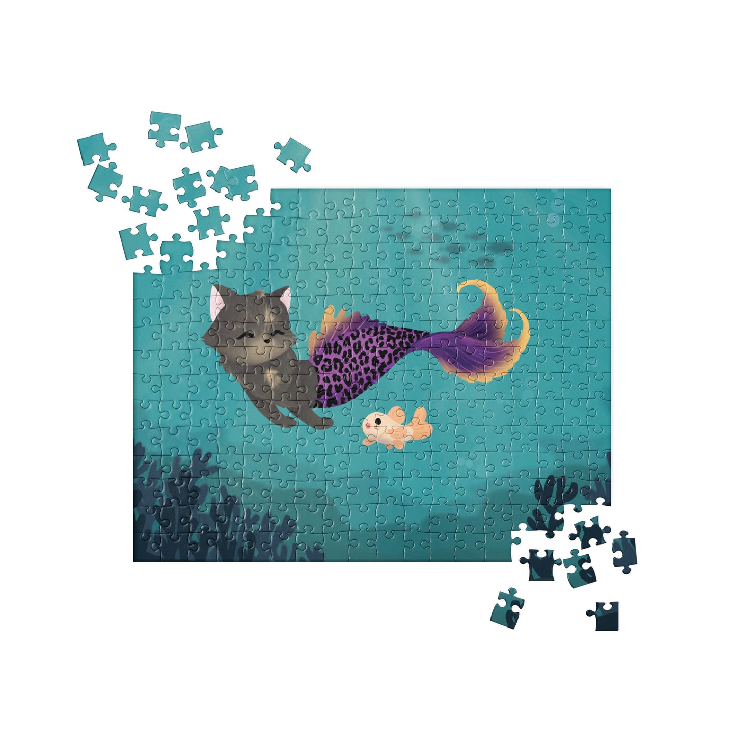 Purrmaid Scooty Jigsaw Puzzle