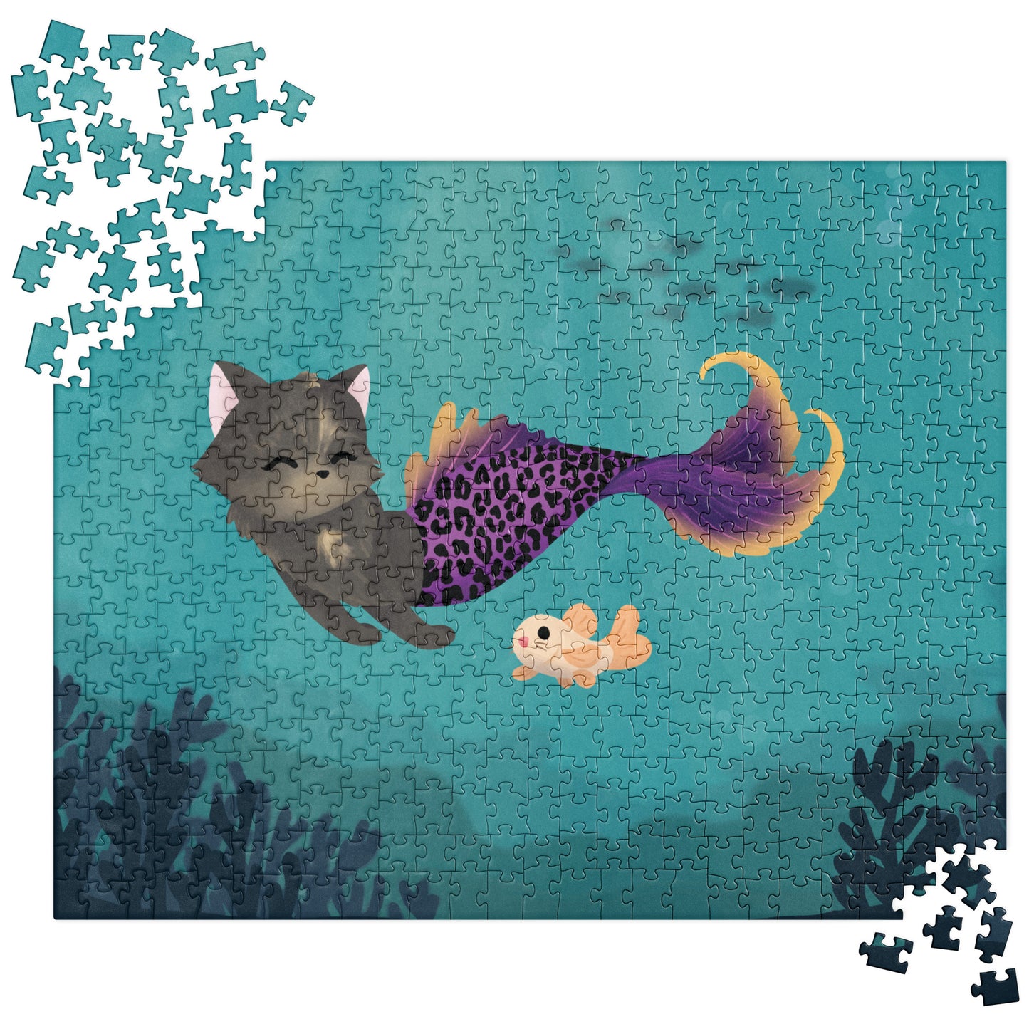 Purrmaid Scooty Jigsaw Puzzle