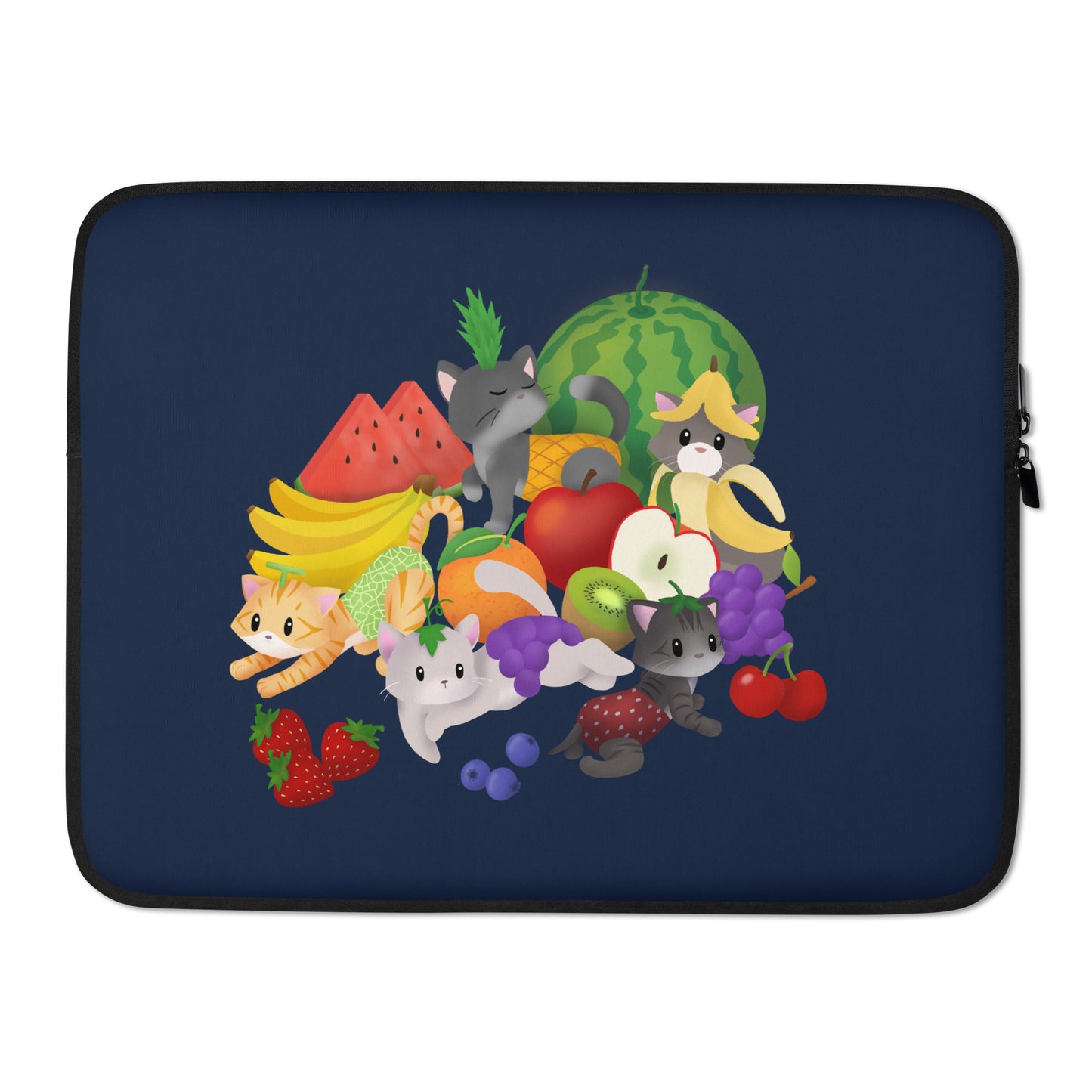 Fruit Salad Kitties Laptop Sleeve