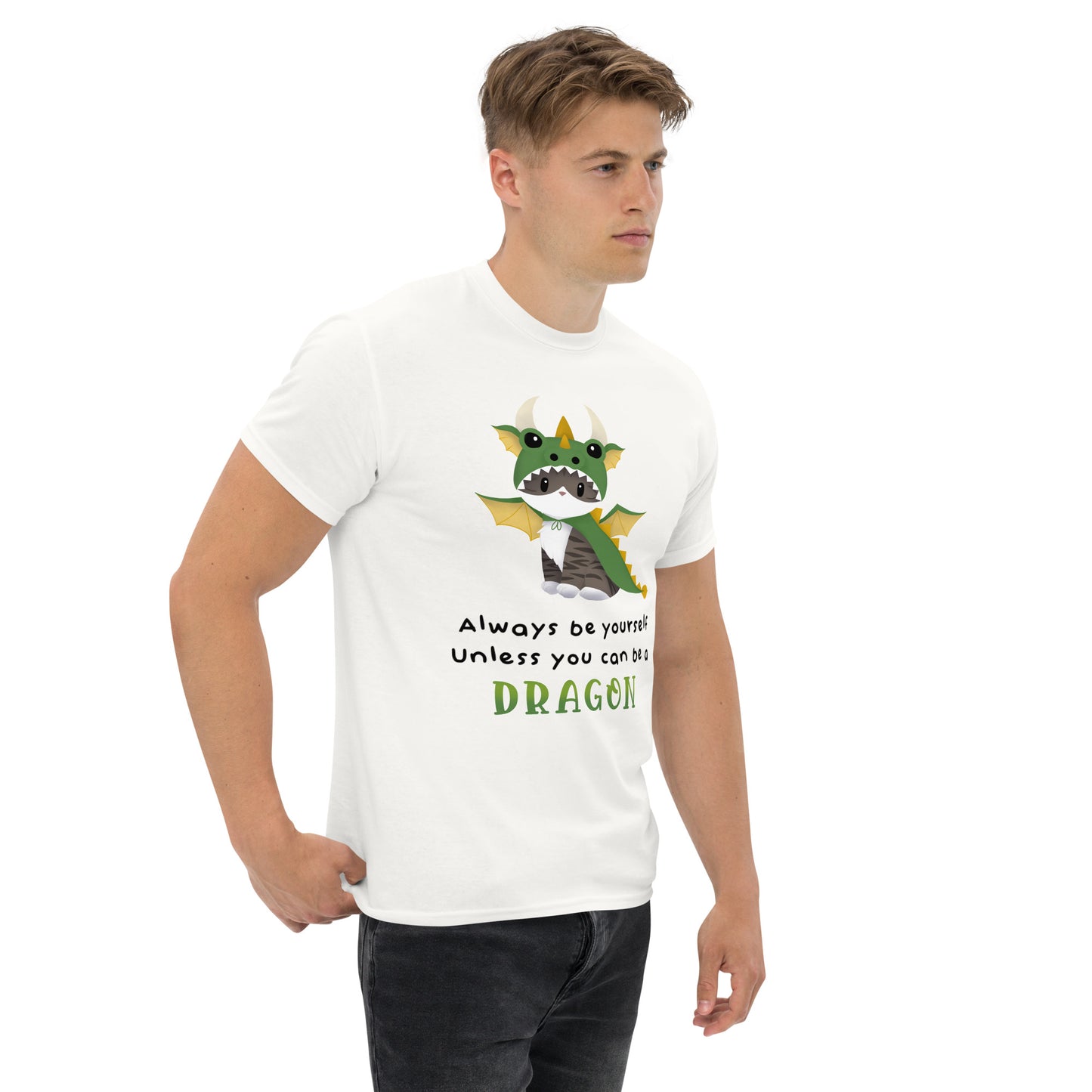 Jack the Dragon Kitty Men’s T-Shirt