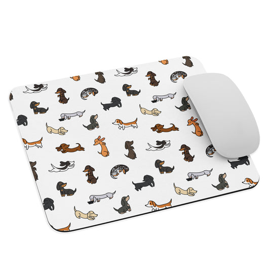 Cute Dachshund Patterned Mouse Pad