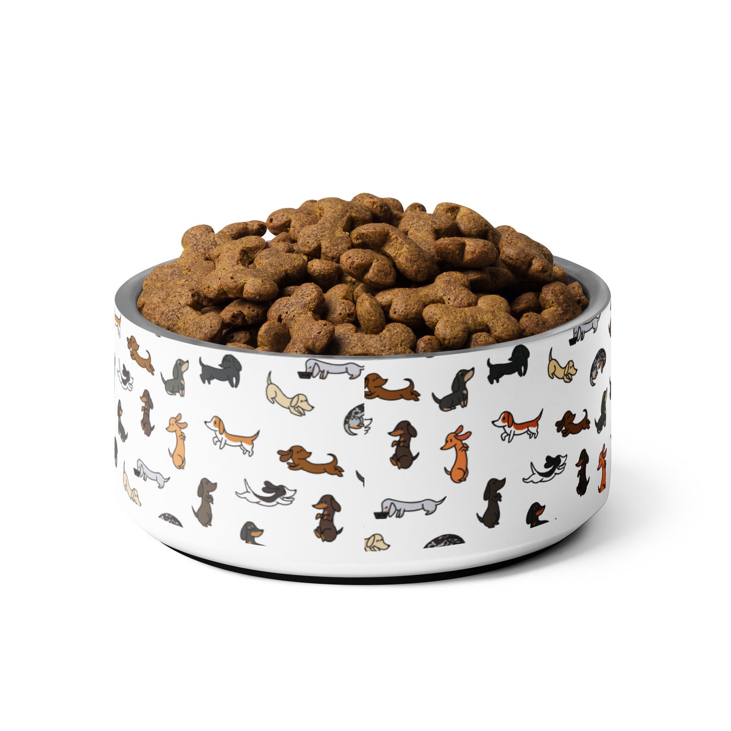 Dachshunds Patterned Pet Bowl