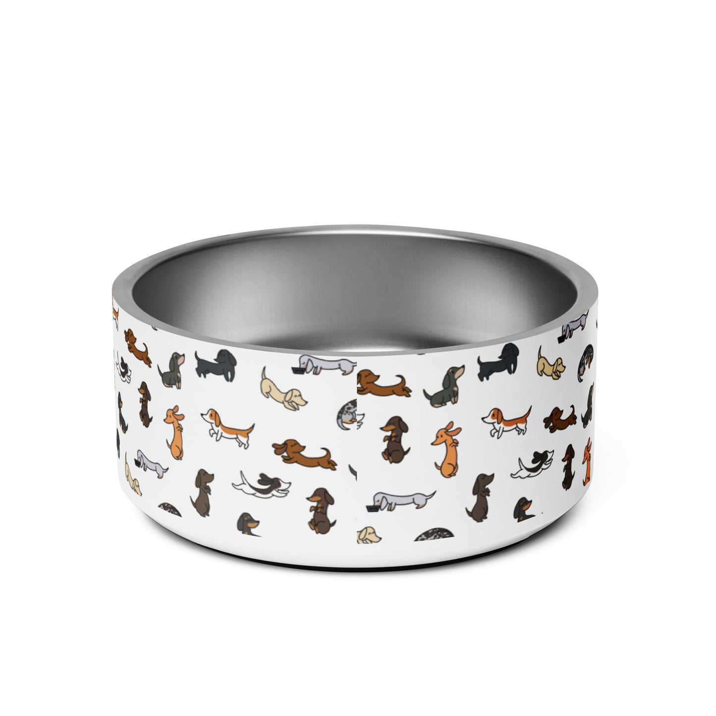 Dachshunds Patterned Pet Bowl