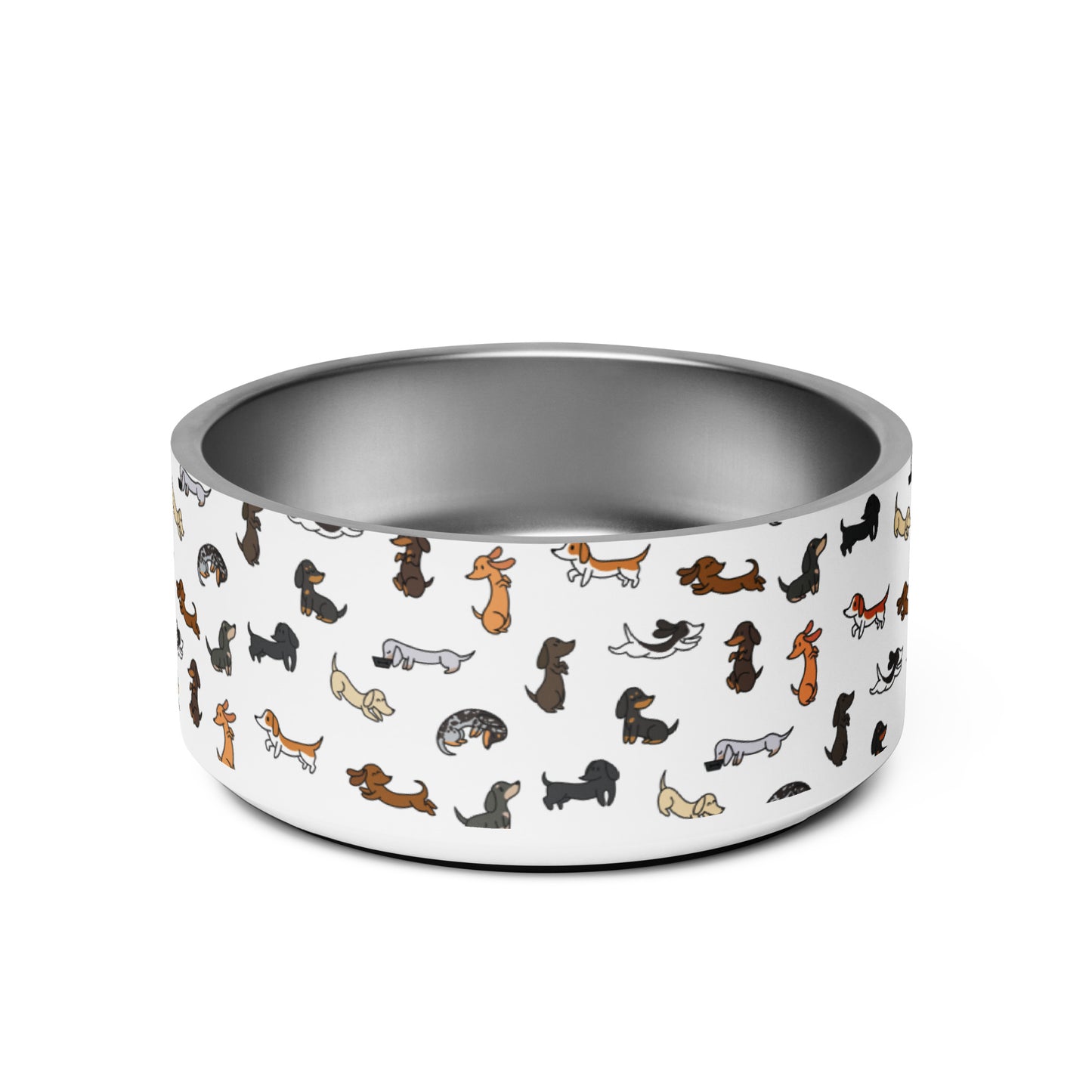 Dachshunds Patterned Pet Bowl