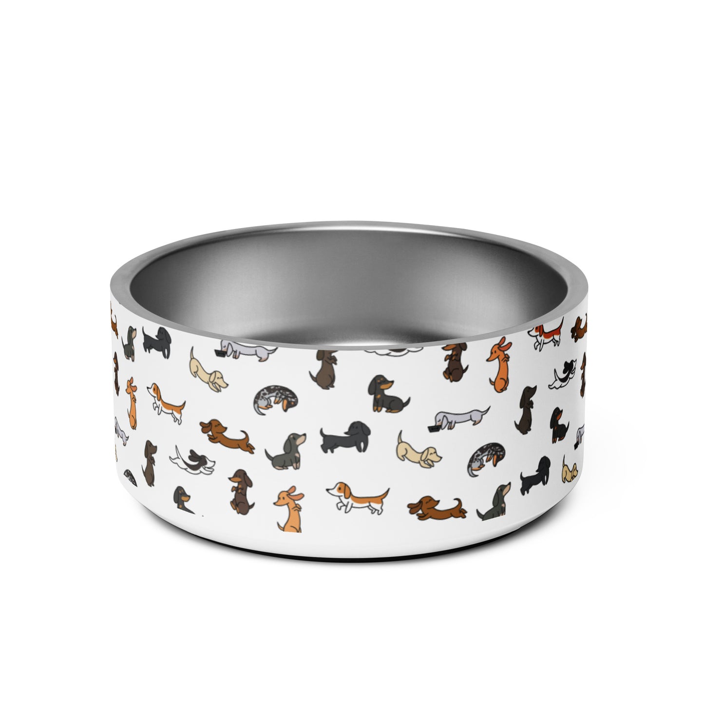 Dachshunds Patterned Pet Bowl