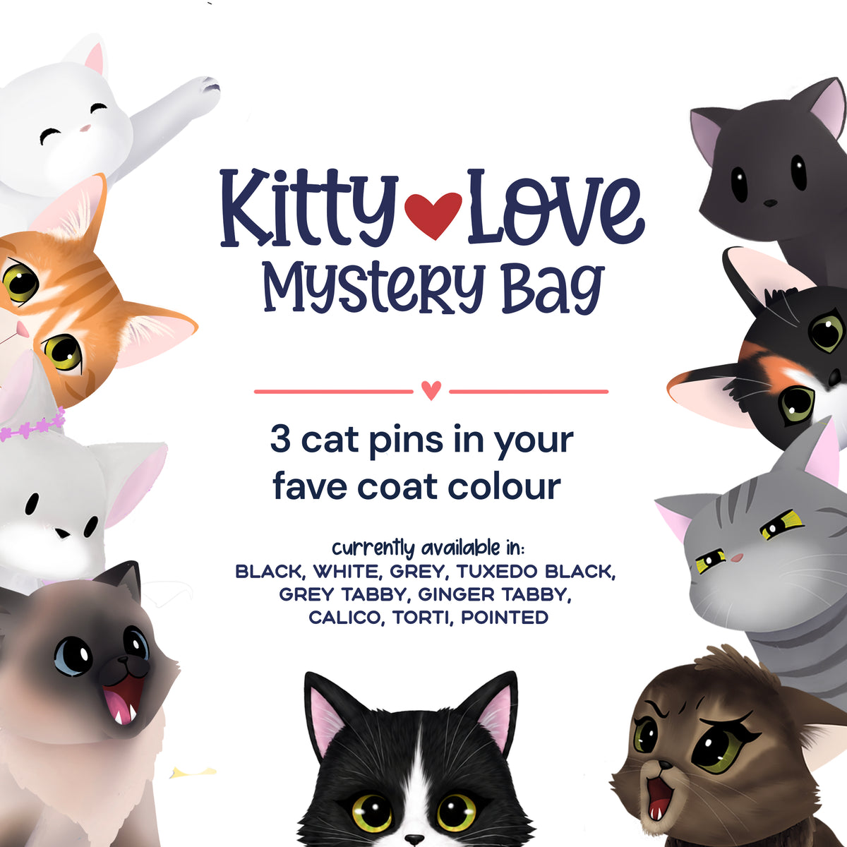 Kitty Love (Coat Colour) Mystery Bag