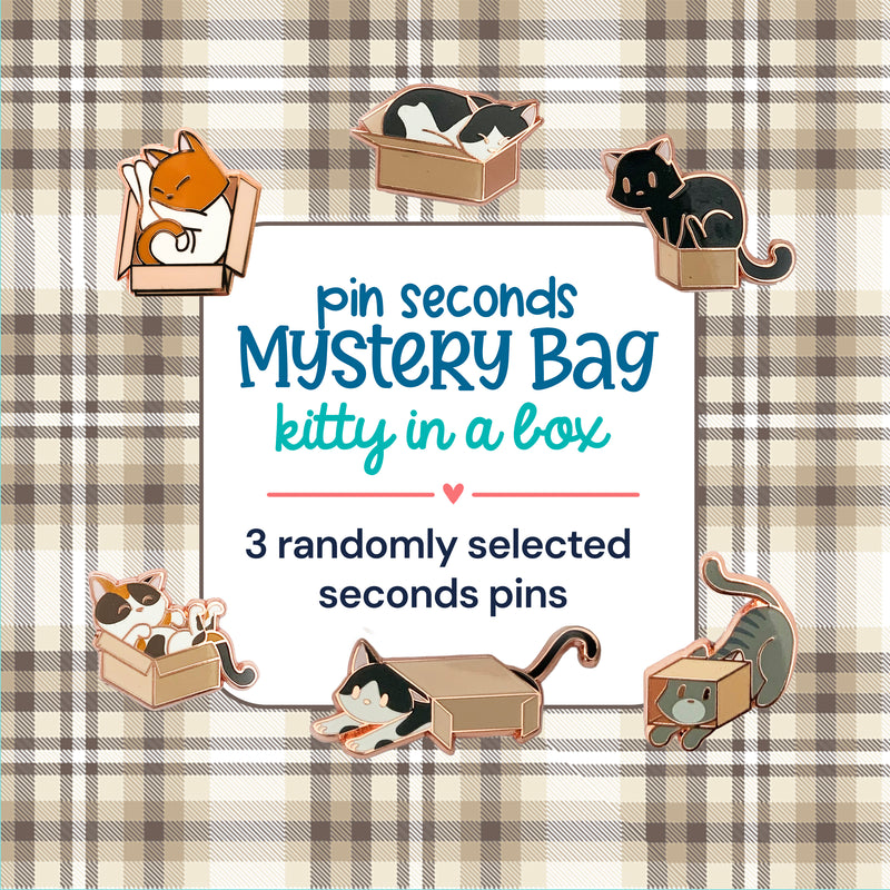 Kitty in a Box Seconds Mystery Bag - 3 Pins