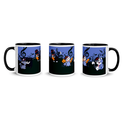 Jazz Kitties Navy/Black Mug