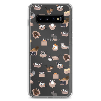 Kitty in a Box Clear Samsung Phone Case