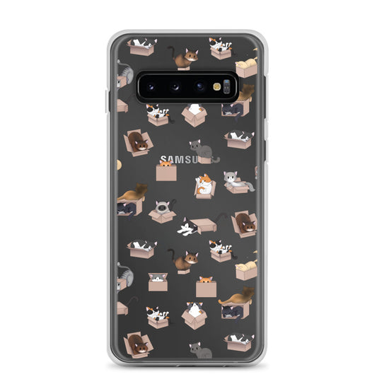 Kitty in a Box Clear Samsung Phone Case