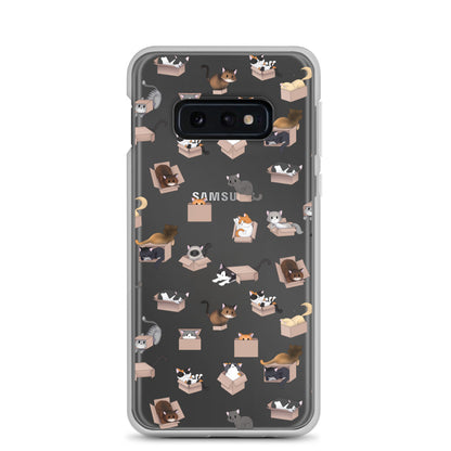 Kitty in a Box Clear Samsung Phone Case