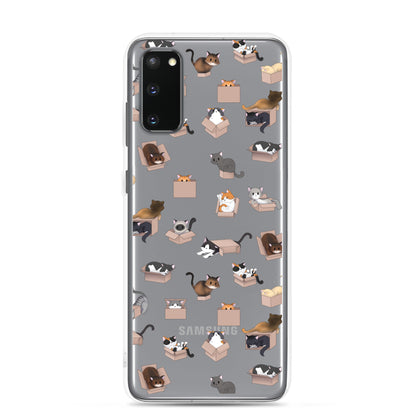 Kitty in a Box Clear Samsung Phone Case