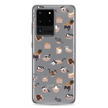 Kitty in a Box Clear Samsung Phone Case