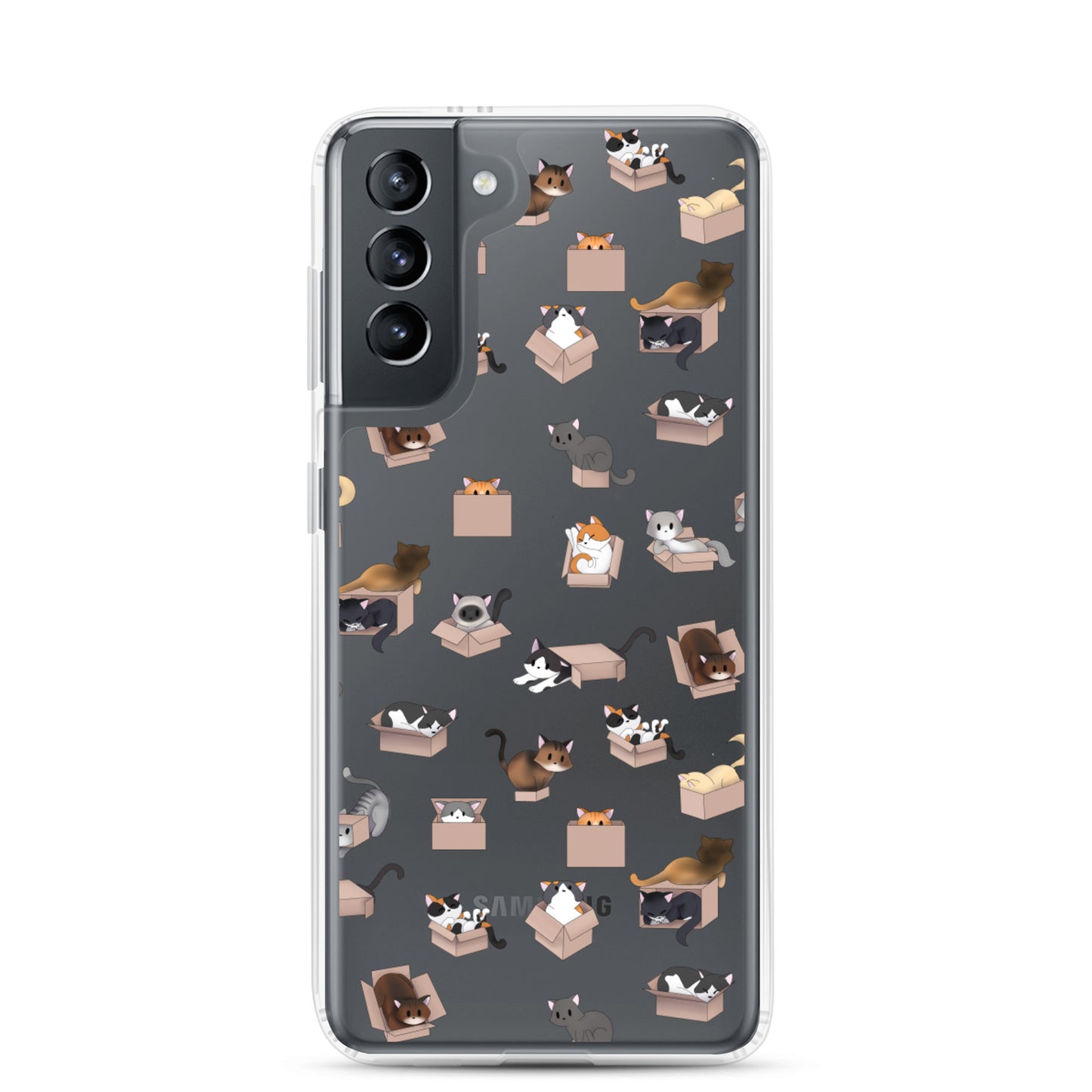 Kitty in a Box Clear Samsung Phone Case