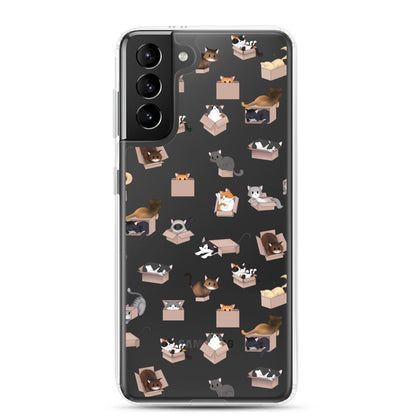 Kitty in a Box Clear Samsung Phone Case