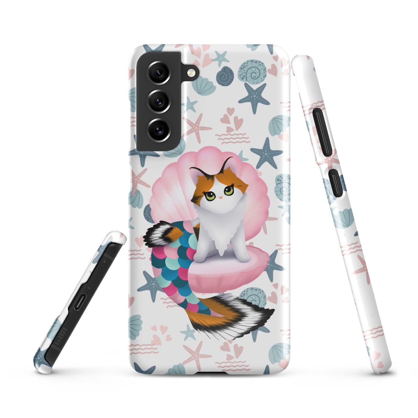 Purrmaid Paisley Samsung Phone Snap Case