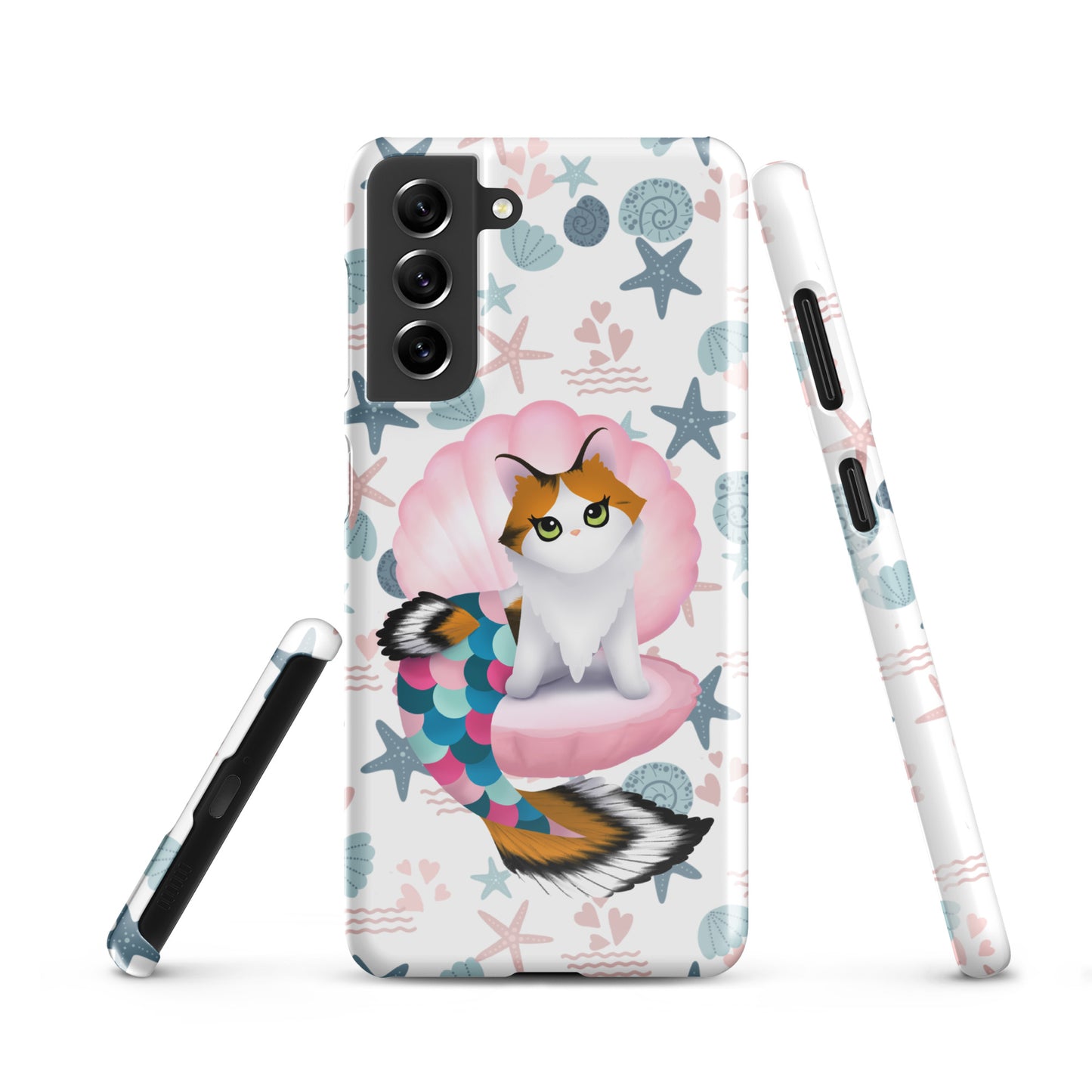 Purrmaid Paisley Samsung Phone Snap Case