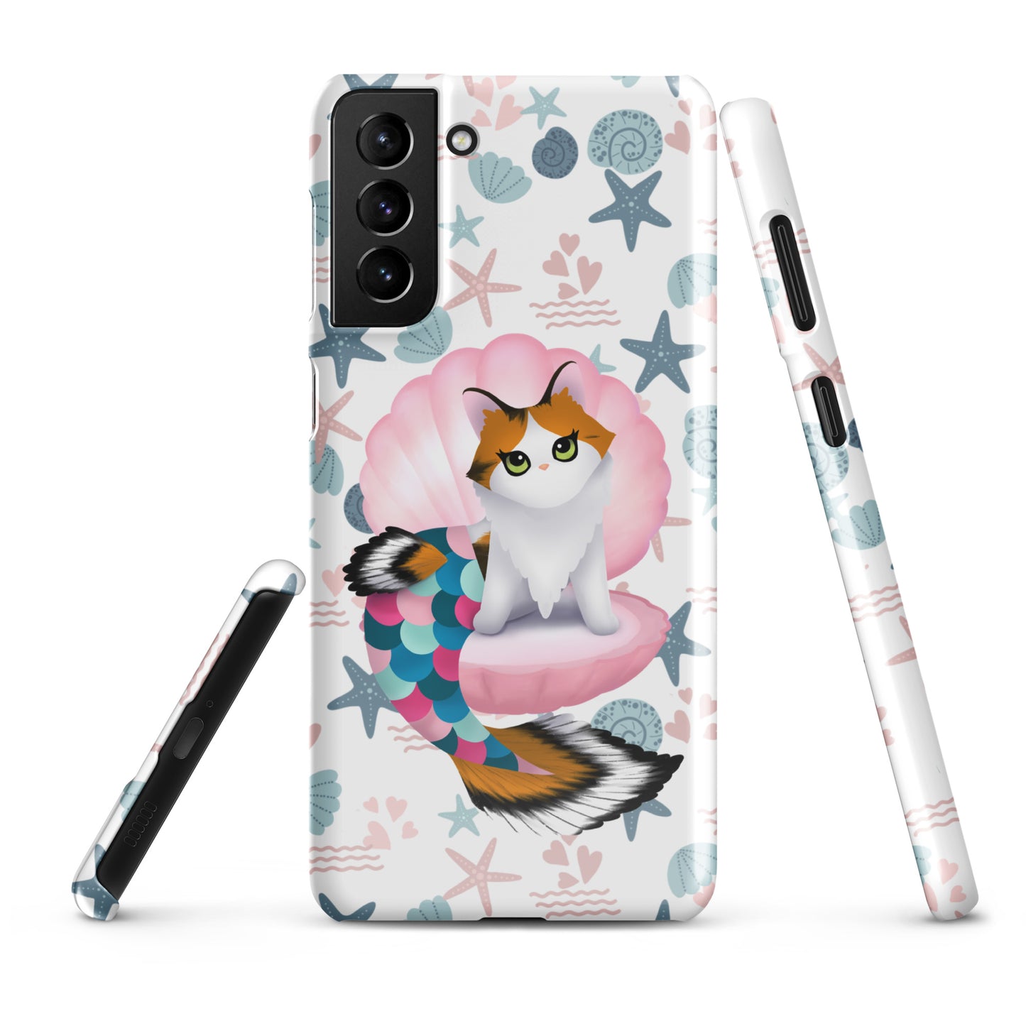 Purrmaid Paisley Samsung Phone Snap Case